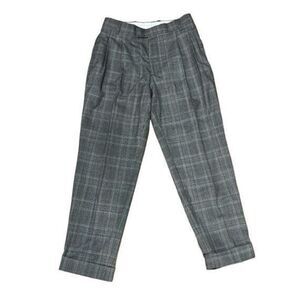 Officine Generale Women's Gray High-Rise Ankle Dress Pants Size FR 38/US 6